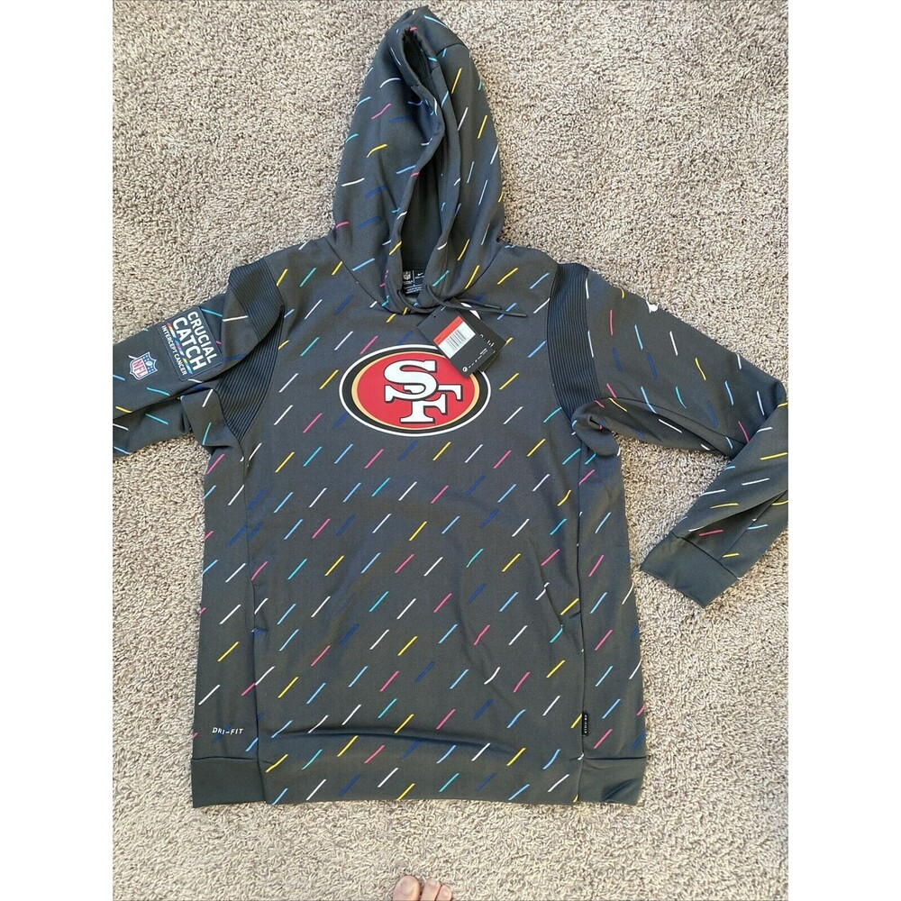 Nike 2021 SAN FRANCISCO 49ERS Authentic Crucial Catch Men’s Hoodie Large NWT